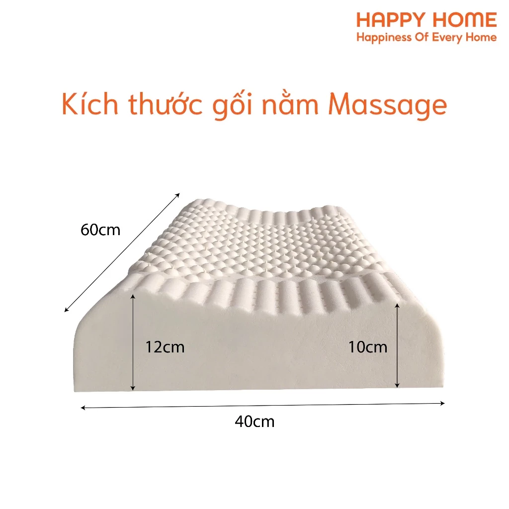 Gối Cao Su Thiên Nhiên Massage Happy Home-5